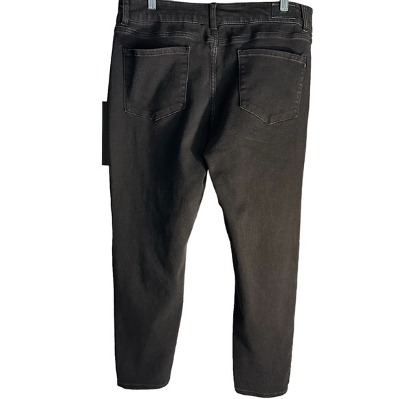 Tahari High Rise Slim Ankle Black Jeans Sz 16/33 - Picture 2 of 14